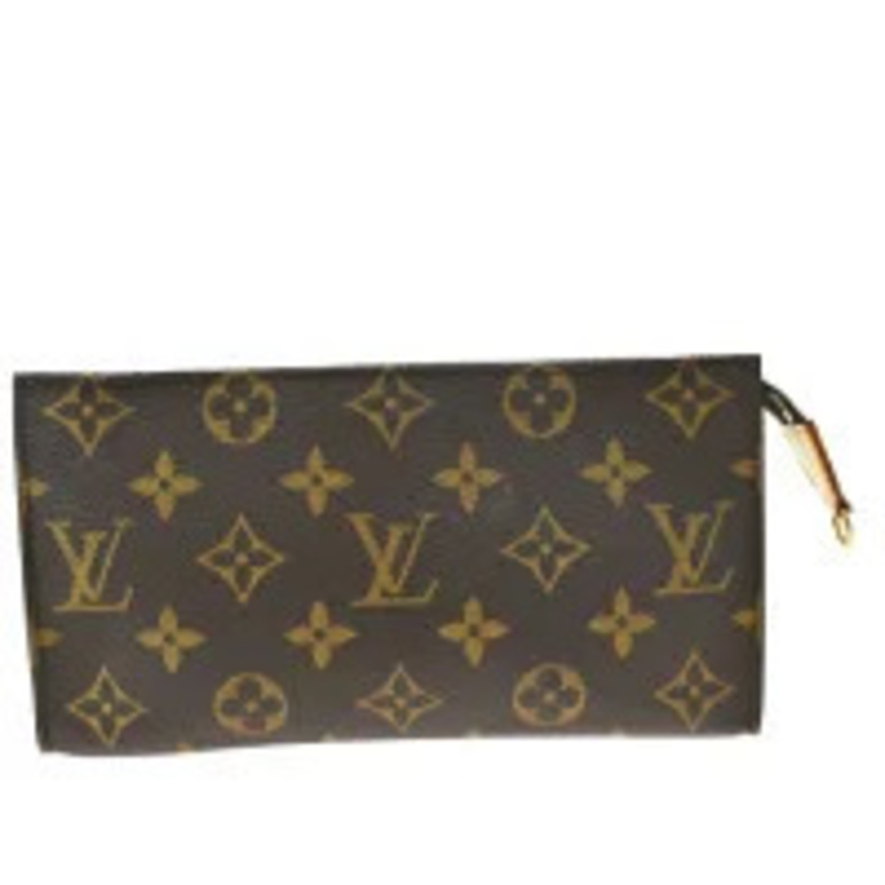 Louis Vuitton Bucket Attached Monogram Leather Shoulder Bag Brown